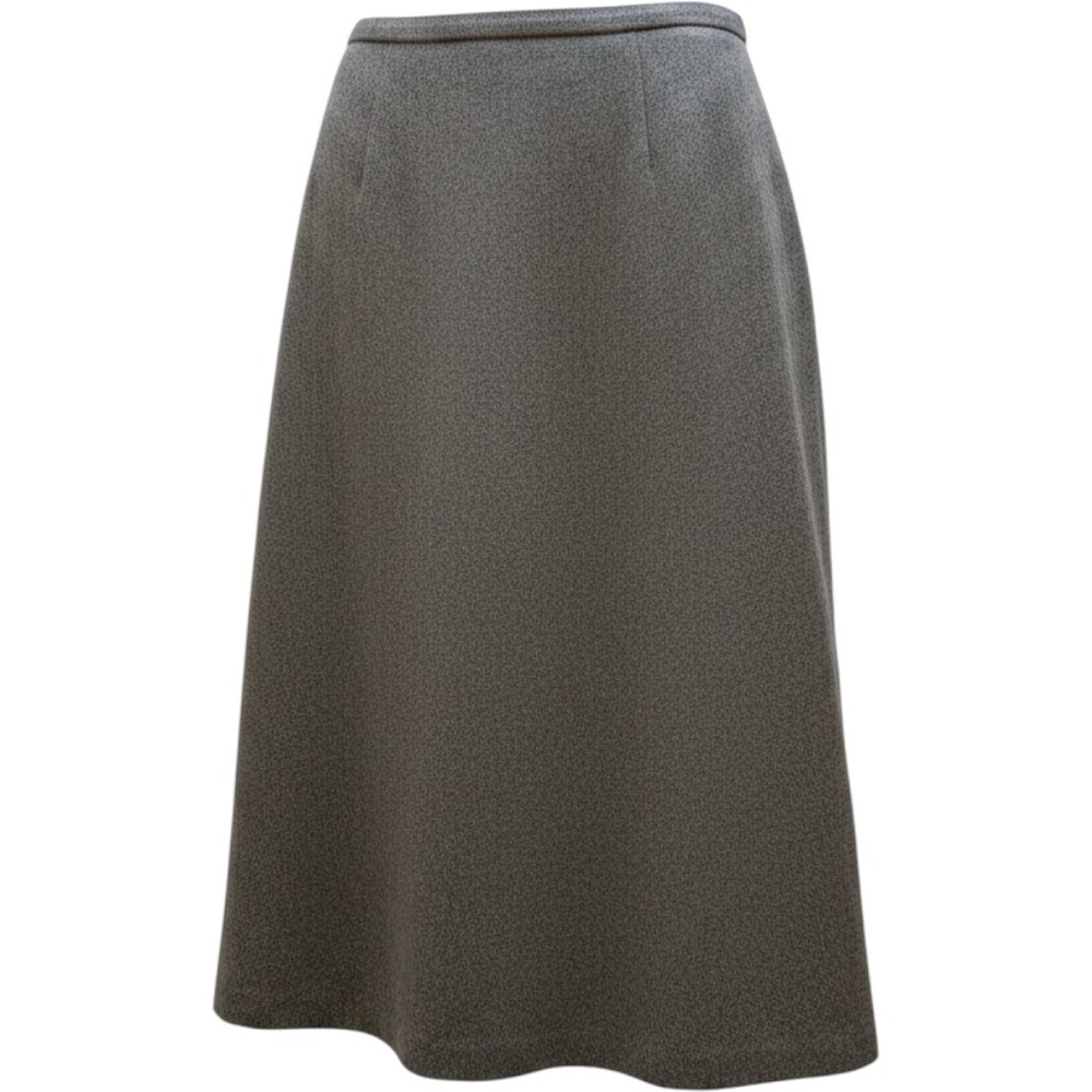 Sag Harbor Woman Wool Blend Midi Skirt Charcoal Grey Plus Size 24W NWT F24005